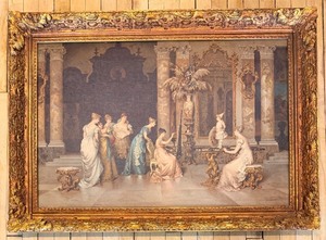 lot 158 image: Framed Print After The Young Model - Francesco Beda Reproduction