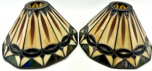 lot 175 image: Pair of Kichler Tiffany-Style Table Lamp Shades