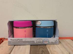 lot 84 image: THERMO FLASK INSULATED FOOD JAR 2PK.