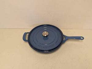 lot 101 image: TRAMONTINA CAST IRON SKILLET WITH LID