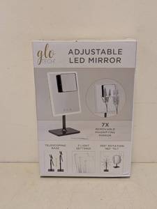 lot 117 image: GLO TECH ADJUSTABLE LED MIRROR