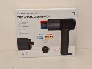 lot 128 image: SHARPER IMAGE POWER PERCUSSION PRO  HOT & COLD PERCUSSION MASSAGER