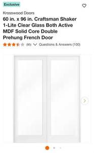 Interior French door