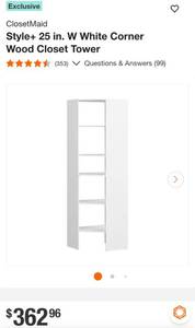 lot 10 image: White closet kits