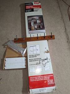 lot 50 image: Closet kits and coat rack