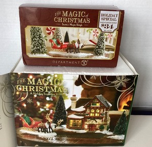 lot 19 image: Dept 56 The Magic of Christmas Santas Magic Sleigh  Holiday Treats