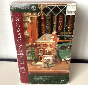 lot 21 image: Dept 56 Literary Classics Sherlock Holmes 221B Baker Street