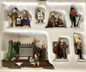 lot 35 image: Dept 56 Dickens Village Series A Christmas Carol Reading By Charles Dickens