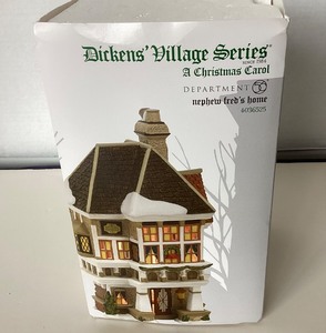 lot 37 image: Dept 56 A Christmas Carol Nephew Freds Home