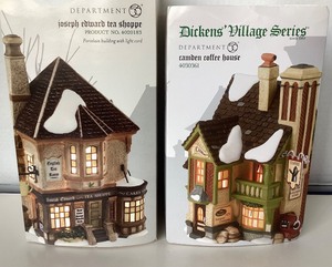 lot 49 image: Dept 56 Dickens Village Joseph Edward Tea Shoppe  Camden Coffee House