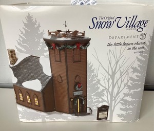 lot 51 image: Dept 56 Snow Vilagr The Little Brown Church in the Vale