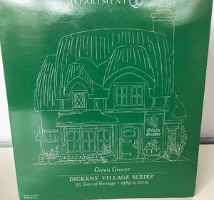 lot 83 image: Dept 56 Dickens Village Series (25 Yr.) Green Grocer