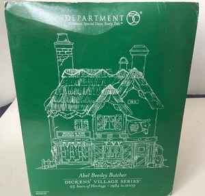 lot 84 image: Dept 56 Dickens Village Series (25Yr) Abel Beesley Butcher