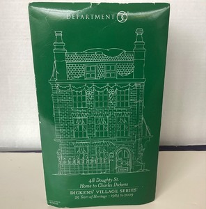 lot 88 image: Dept 56 Dickens Village Series (25 Yr) 48 Doughty St. Home of Charles Dickens
