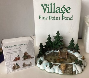 lot 105 image: Dept 56 Pine Point Pond  Friendly Neighbors
