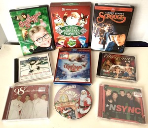 lot 108 image: Group of Christmas DVDs and CDs #1