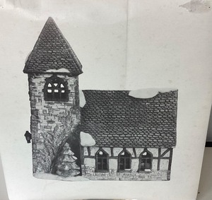 lot 203 image: Dept 56 Dickens Village Series Village Church