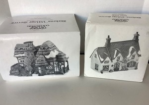 lot 207 image: Dept 56 Dickens Village Series Crooked Fence Cottage   Oliver Twist - Brownlow House