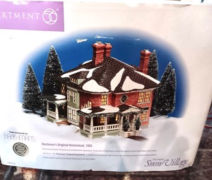 lot 43 image: Dept 56 Snow Village Bachmans Original Homestead, 1885  Brick Path