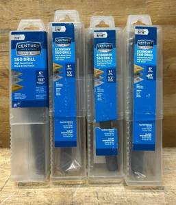 lot 34 image: Century S&D Drill Bit lot of 4