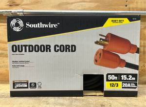 lot 73 image: SouthWire Outdoor Cord 50ft 123