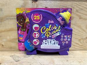 lot 74 image: Barbie Color Reveal Glitter Doll - Glittery Blue