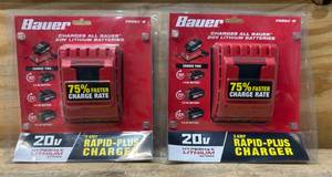 lot 109 image: Bauer 3 Amp Rapid-Plus Charger 20v lot of 2
