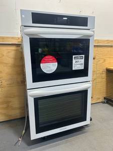 lot 126 image: Frigidaire 30 Double Electric Wall Oven MSRP $2298