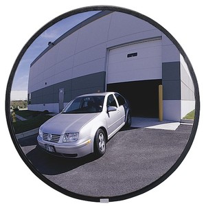 lot 143 image: See All Outdoor Convex Safety Mirror, 30in. Dia., Acrylic, 35-Ft. View, Model# PLX030