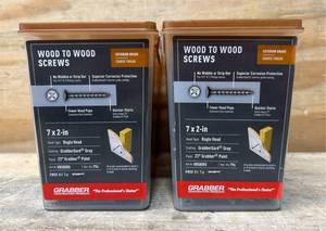 lot 177 image: GRABBER Wood To Wood Screws 7x2-in lot of 2