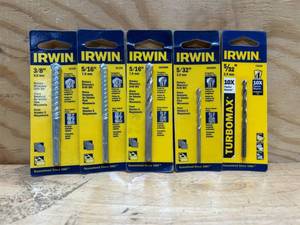 lot 182 image: Irwin rotary masonry drill bits (lot of 5)