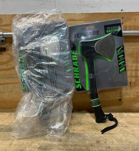 lot 247 image: Schrade Scaxe10 Hatchet lot of 2