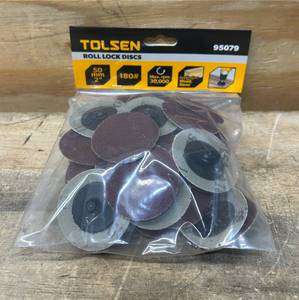 lot 252 image: TOLSEN Roll Lock Discs 1 box (6 packs of discs)