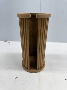 lot 200 image: TEAK TOILET PAPER ROLL HOLDER