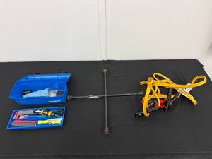lot 8 image: Automotive Emergency Kit with Tools, Jumper Cables, and Lug Wrench