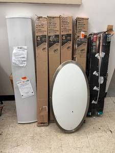 lot 37 image: Lot of Commercial Electric and Striplite Light Fixtures with LED Track Light