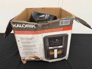 lot 41 image: Kalorik 5-Quart Digital Air Fryer with Viewing Window, 4.75 Liters