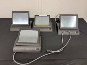 lot 42A image: Lot of 4 AMX AXT-CA10 Color Active Touch Panels