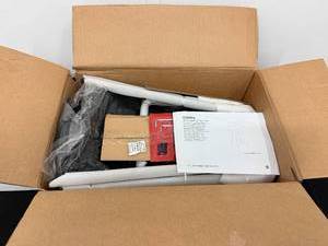 lot 43 image: Copley Upholstered Counter Height Barstool Black - new in pkg