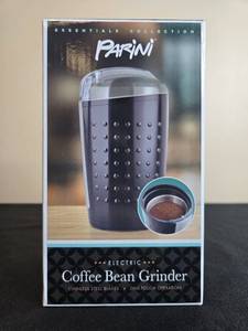 lot 81 image: Parini Electric Coffee Bean Grinder with Stainless Steel Blades in Orig Box
