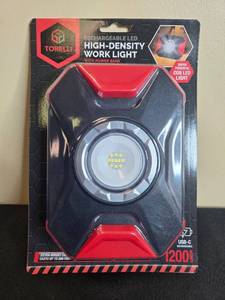 lot 87 image: Torelli Rechargeable LED High-Density Work Light with Power Bank in Orig Pkg