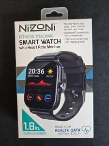 lot 93 image: Nizoni Fitness Tracking Smart Watch with Heart Rate Monitor, Unopened