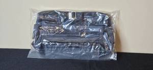 lot 113 image: London Fog Canvas Messenger Bag Denim with Tag