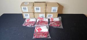 lot 164 image: Lot of Wondershop Pet Stockings with Red Plaid Design