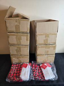 lot 182 image: Case Lot of Wondershop Pet Christmas Stockings Buffalo Plaid