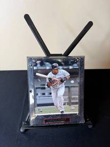 lot 215 image: Carlos Gomez Minnesota Twins Baseball Photo Plaque 12x9 Inch