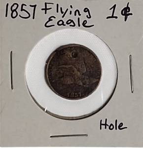 lot 6 image: 1857 Flying Eagle Small Cent