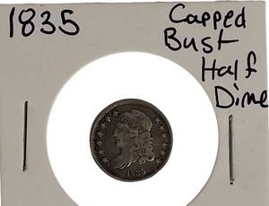 lot 11 image: 1835 Capped Bust Half Dime