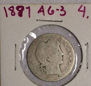 lot 44 image: 1887 Barber Quarter