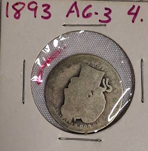 lot 46 image: 1893 Barber Quarter